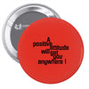POSITIVE Pin-back button