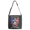 stand for the flag kneel for the cross Adjustable Strap Totes