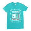 vintage made in 1968 perfectly aged a living legend Ladies Fitted T-Shirt