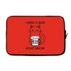 RIGHT MEOW BEER CAT Laptop sleeve