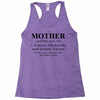 mother defined mothers day Racerback Tank