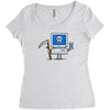 blue screen of death Women's Triblend Scoop T-shirt