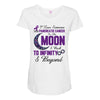 i love someone with pancreatic cancer to the moon &amp; back to infınıty Maternity Scoop Neck T-shirt