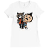 fluffy lil guardian Ladies Fitted T-Shirt