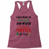 i just want to bake stuff and watch christmas movies all day Racerback Tank
