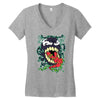 venom splatter Women's V-Neck T-Shirt