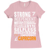 Strong Independent Motivated Capricorn Ladies Fitted T-Shirt