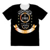 the birth of legend vintage est. 1981 premium quality aged to perfecti All Over Women's T-shirt