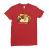 pizza pug Ladies Fitted T-Shirt