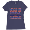 made in 1967 50 years of being awesome Ladies Fitted T-Shirt