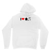 i love house music t shirt edm club wear rave electro party progressiv Unisex Hoodie