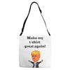 make my t shirt great again Adjustable Strap Totes