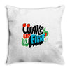 wake up and fight Throw Pillow