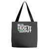 lets hug it out Tote Bags