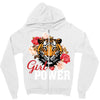 Girl Power White Write Zipper Hoodie
