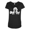 white Maternity Scoop Neck T-shirt