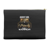 august girl is a perfect combination of princess and warrior Accessory Pouches
