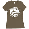 delorean express  funny Ladies Fitted T-Shirt