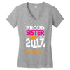 Class of 2017 Proud Sister Graduation Women's V-Neck T-Shirt