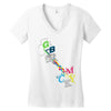 rgb cmyk Women's V-Neck T-Shirt