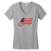 proud to be ameowican Women's V-Neck T-Shirt