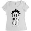 lets hang out Women's Triblend Scoop T-shirt
