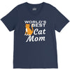 world's best cat mom V-Neck Tee