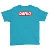 dafuq slogan box logo Youth Tee