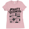 pirate crossword Ladies Fitted T-Shirt