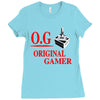 old school gamer Ladies Fitted T-Shirt