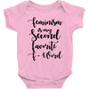 feminism is my second favorite f word Baby Bodysuit
