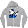 go to jail monopoly Zipper Hoodie