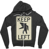keep left shark Zipper Hoodie