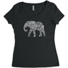 elephant filled pattern cool Women's Triblend Scoop T-shirt