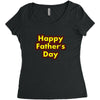 HAPPY FATHER DAY Women's Triblend Scoop T-shirt