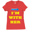 i am with her Ladies Fitted T-Shirt