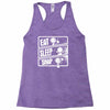 v3 eat sleep snap Racerback Tank