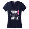 the lord will fight for you, you need only to be still Women's V-Neck T-Shirt