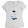 Our First Mother's Day! Baby Boy Women's Triblend Scoop T-shirt