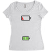 Mommy Dead Battery Women's Triblend Scoop T-shirt