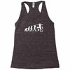 dj evolution funny music mixing djing disk jockey turntable Racerback Tank