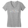 i got off the plane Women's V-Neck T-Shirt