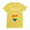 Worth The Wait Rainbow Ladies Fitted T-Shirt