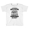 Super Cool Poppy Of A Freaking Awesome Granddaughter Toddler T-shirt