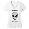 humans aren't real V-neck tee