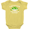 lettuce, the taste of sadness Baby Onesie