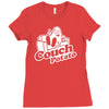 couch potato Ladies Fitted T-Shirt