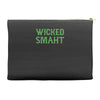 wicked smaht funny Accessory Pouches