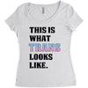 This is What Trans Looks Like Women's Triblend Scoop T-shirt