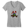halloween clown Women's V-Neck T-Shirt